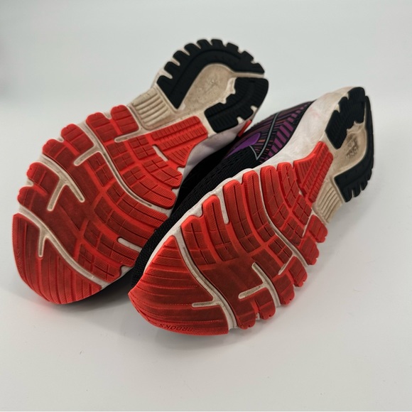 BROOKS Adrenaline GTS 19 Women's Black Purple Running Shoes size 10 - Picture 10 of 11